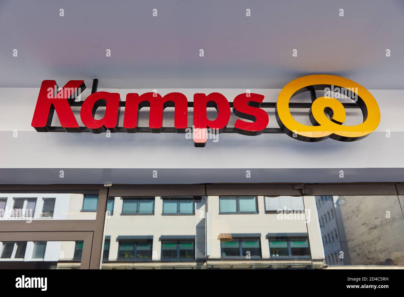 COLOGNE; May 2020: Logo of Kamps bakery chain over store in Germany Stock Photo