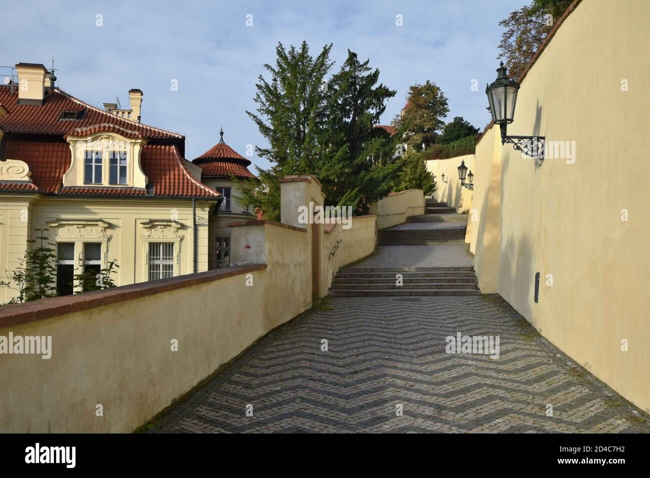 An Old Castle Stairs, a set of 121 stairs which connect the Lesser Town of Prague to the Prague
