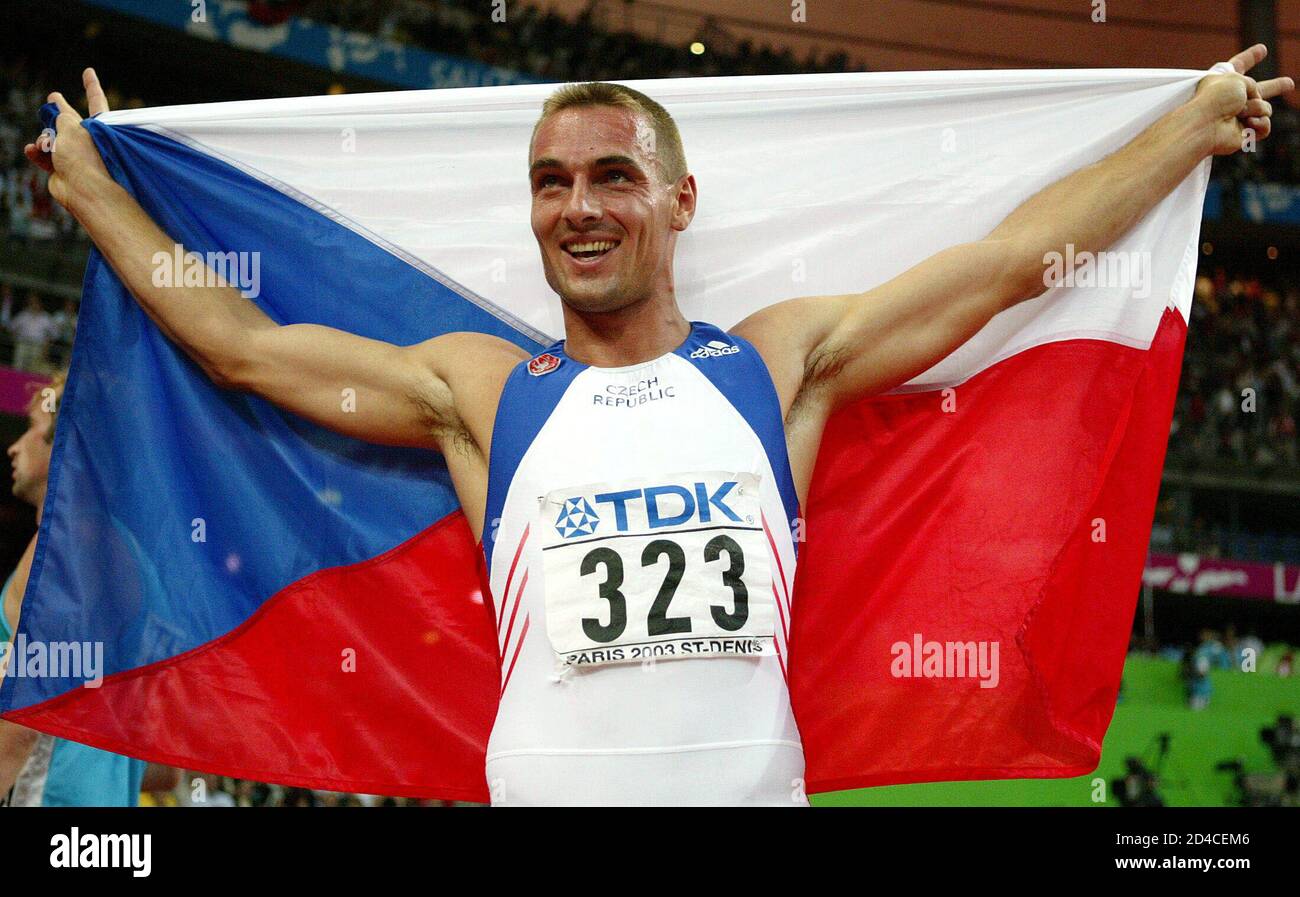 czech athlete decathlon world record holder