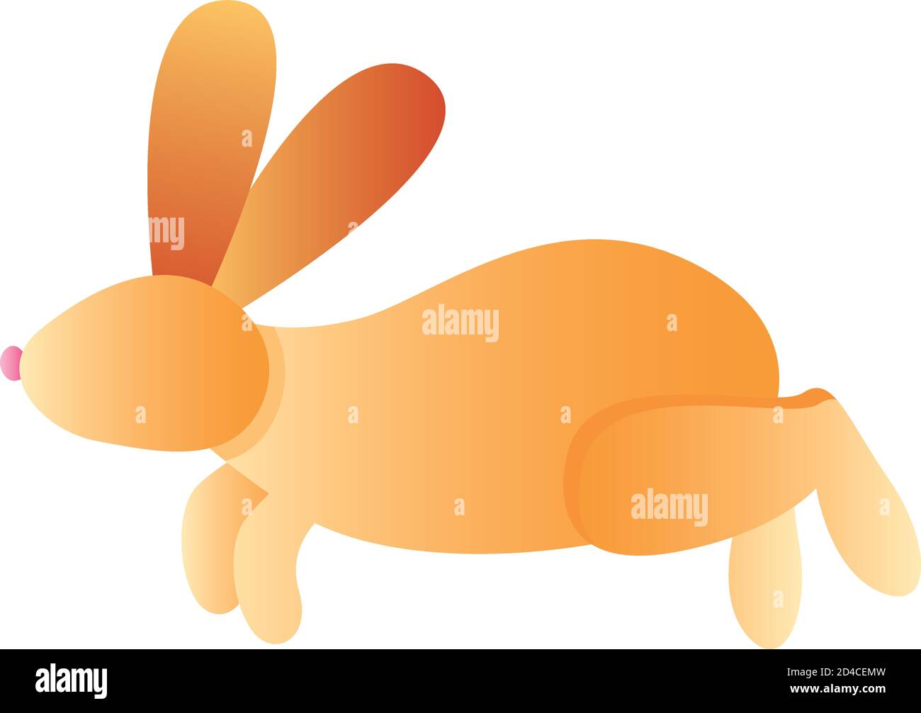 Pet rabbit run Stock Vector Images - Alamy