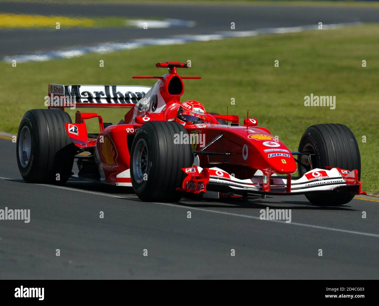 Næste solid forbruge Ferrari Formula One driver Michael Schumacher of Germany in action during  the qualifying session at the Albert Park circuit in Melbourne March 6,  2004. Michael Schumacher clocked the fastest lap time of