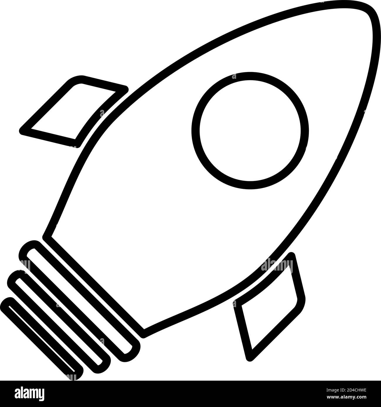 rocket launcher line style icon vector illustration design Stock Vector ...