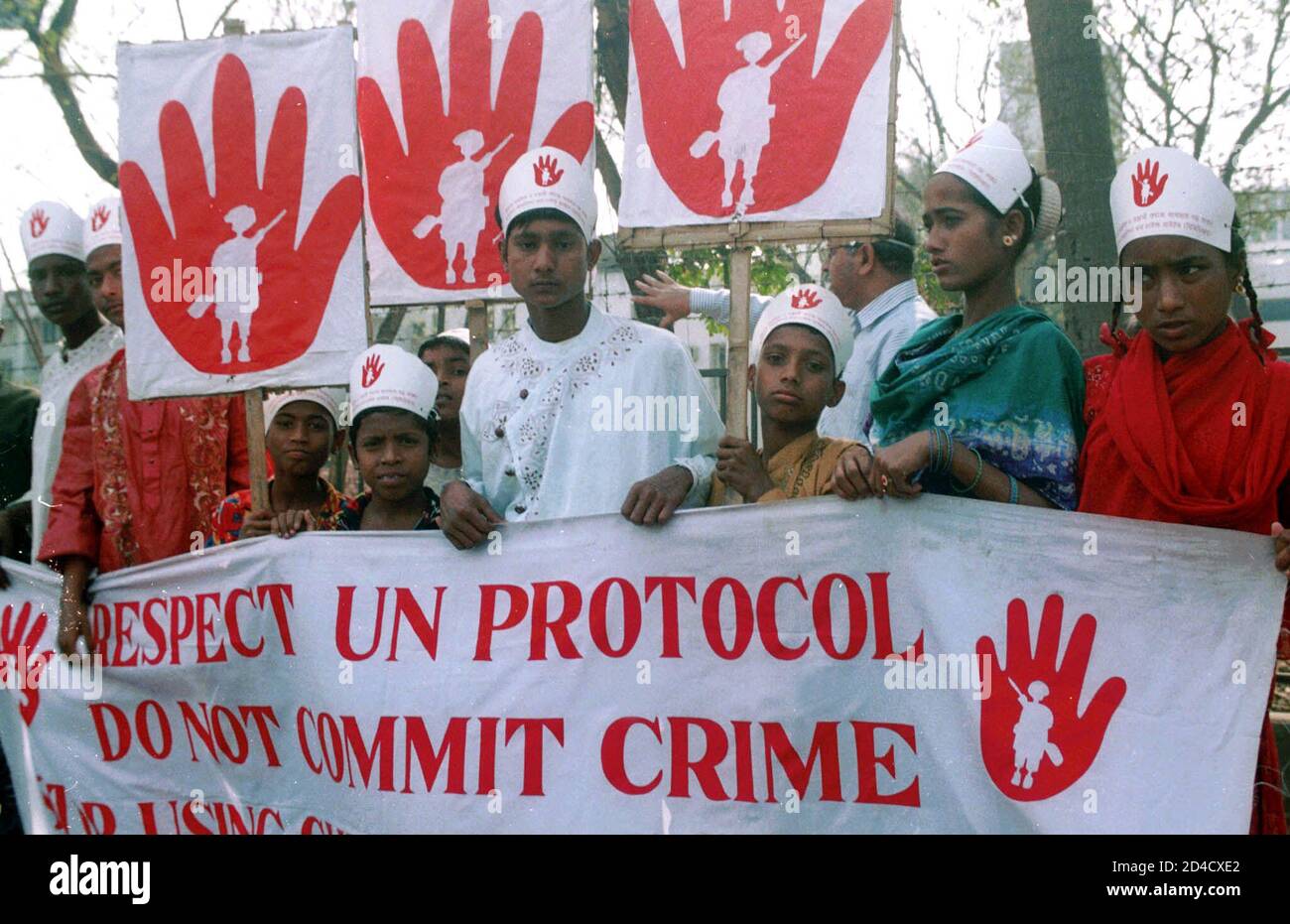 Human rights protest children hi-res stock photography and images - Alamy