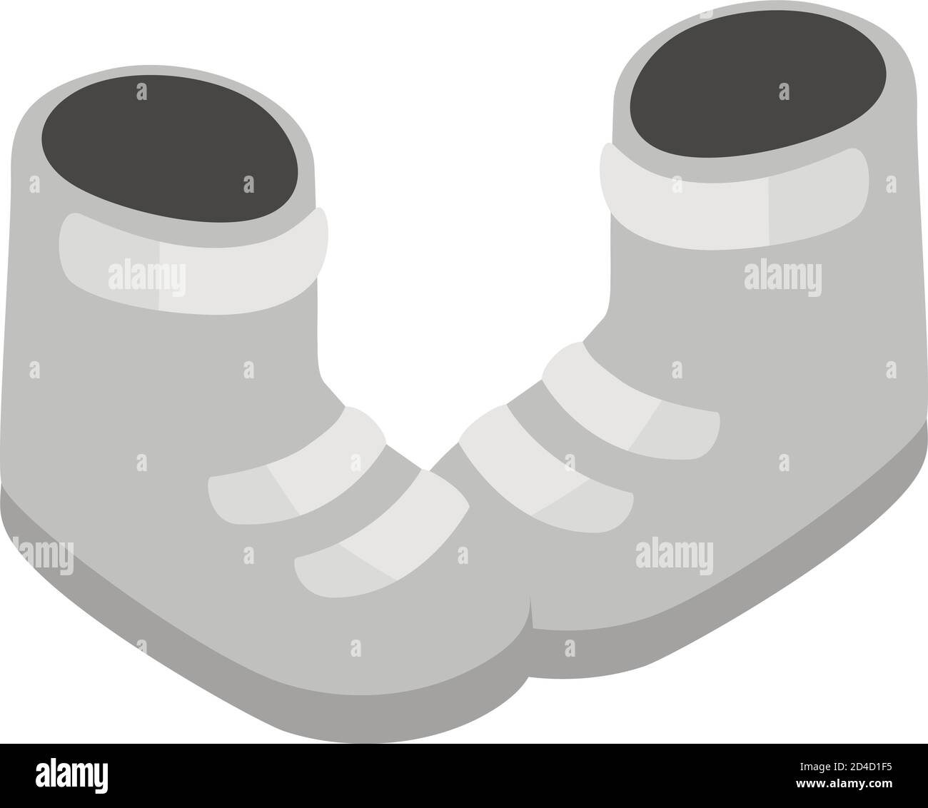 Ski boots icon, isometric style Stock Vector