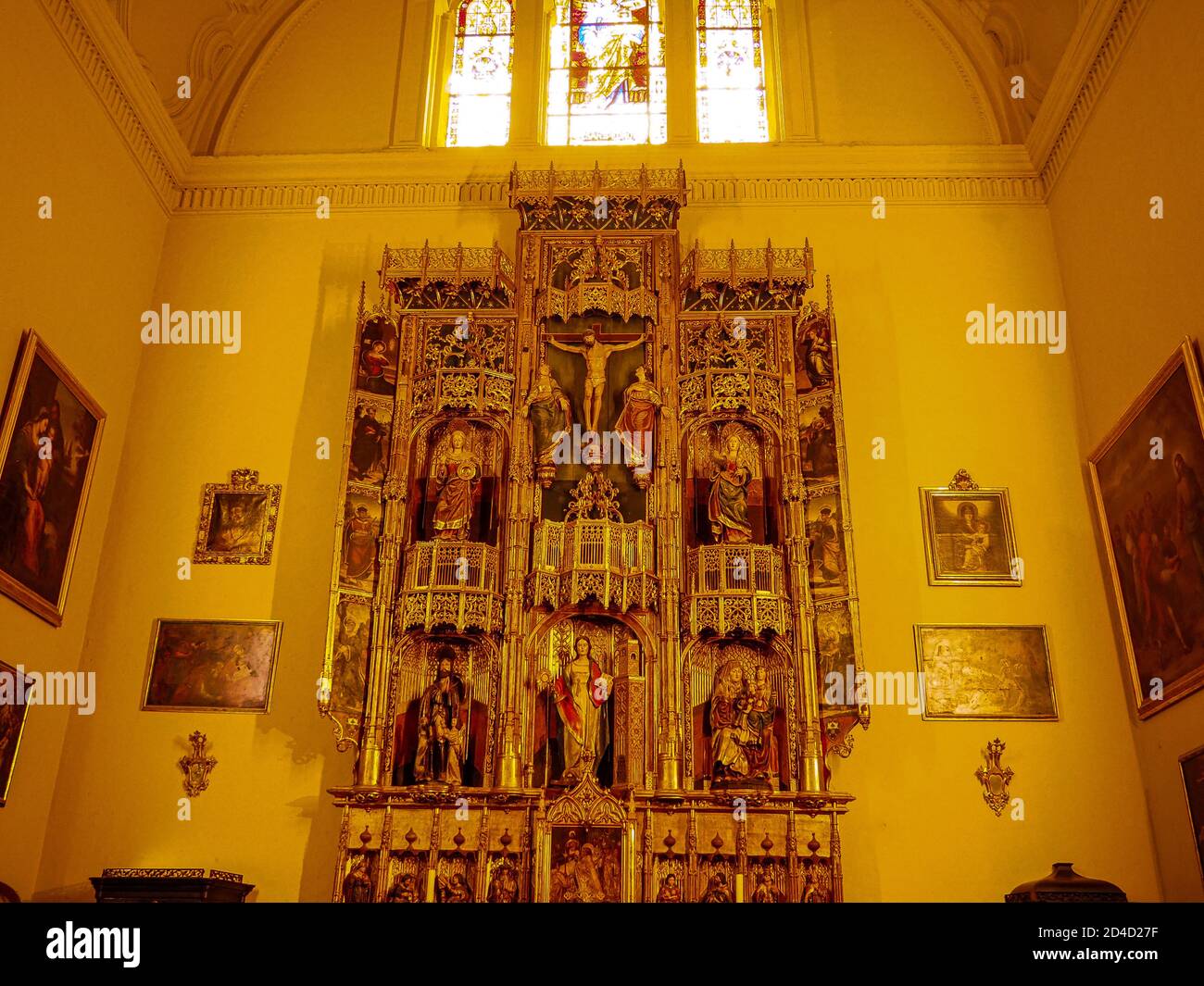 Beautiful shot of the Catedral de la Encarnacion de Malaga's interior in Malaga, Spain Stock Photo