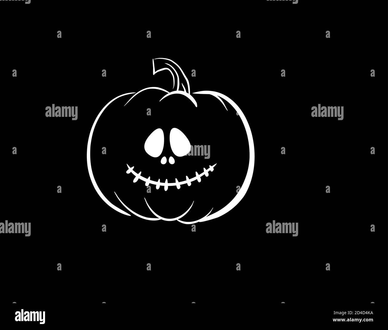 Pumpkin Spooky Halloween on vector illustration Stock Vector Image ...