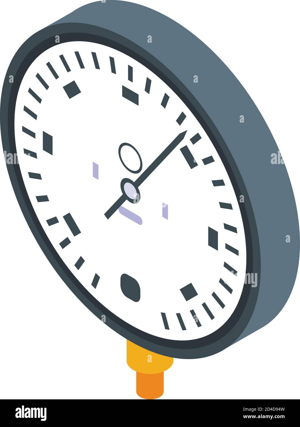 Pipeline manometer icon, isometric style Stock Vector