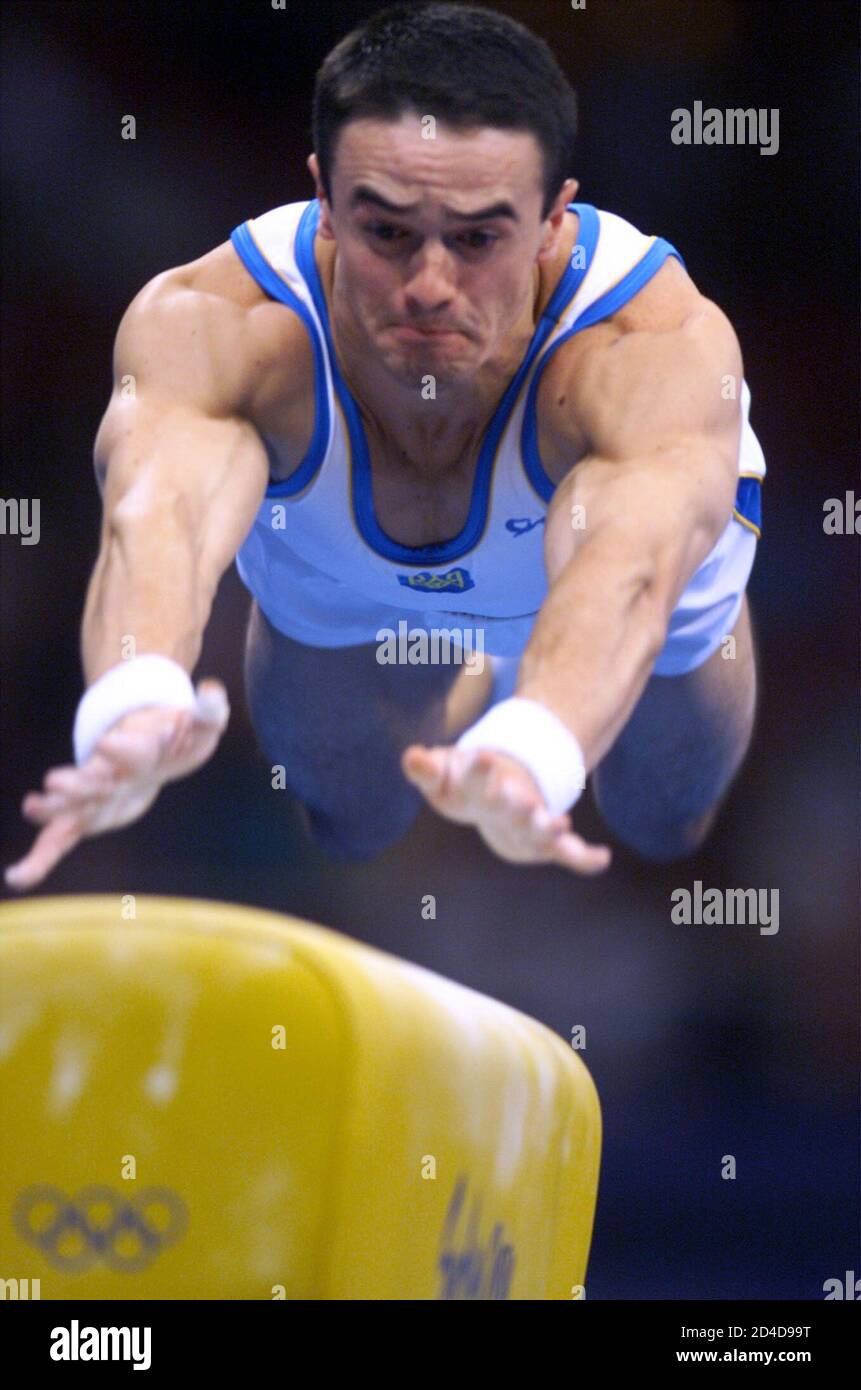 2000 olympics gymnastics mens team hires stock photography and images
