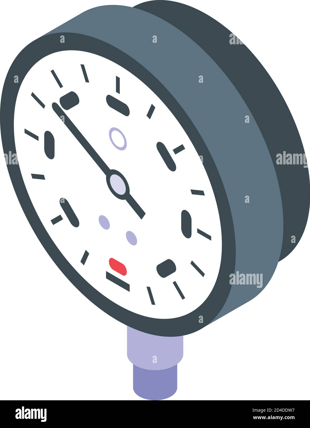 Energy manometer icon, isometric style Stock Vector