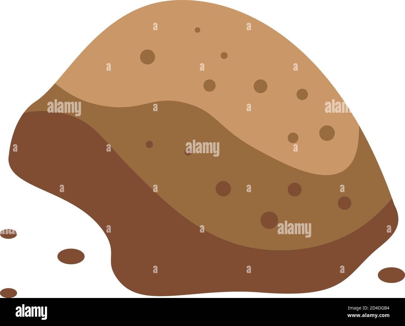Cinnamon powder icon, isometric style Stock Vector
