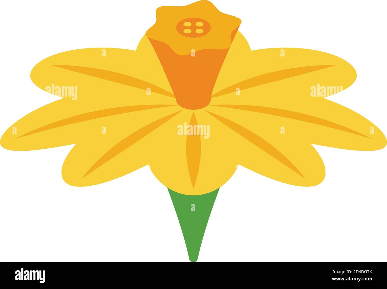 Cinnamon flower icon, isometric style Stock Vector