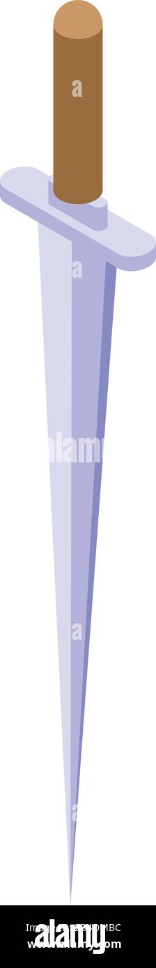 Toy toothpick icon, isometric style Stock Vector