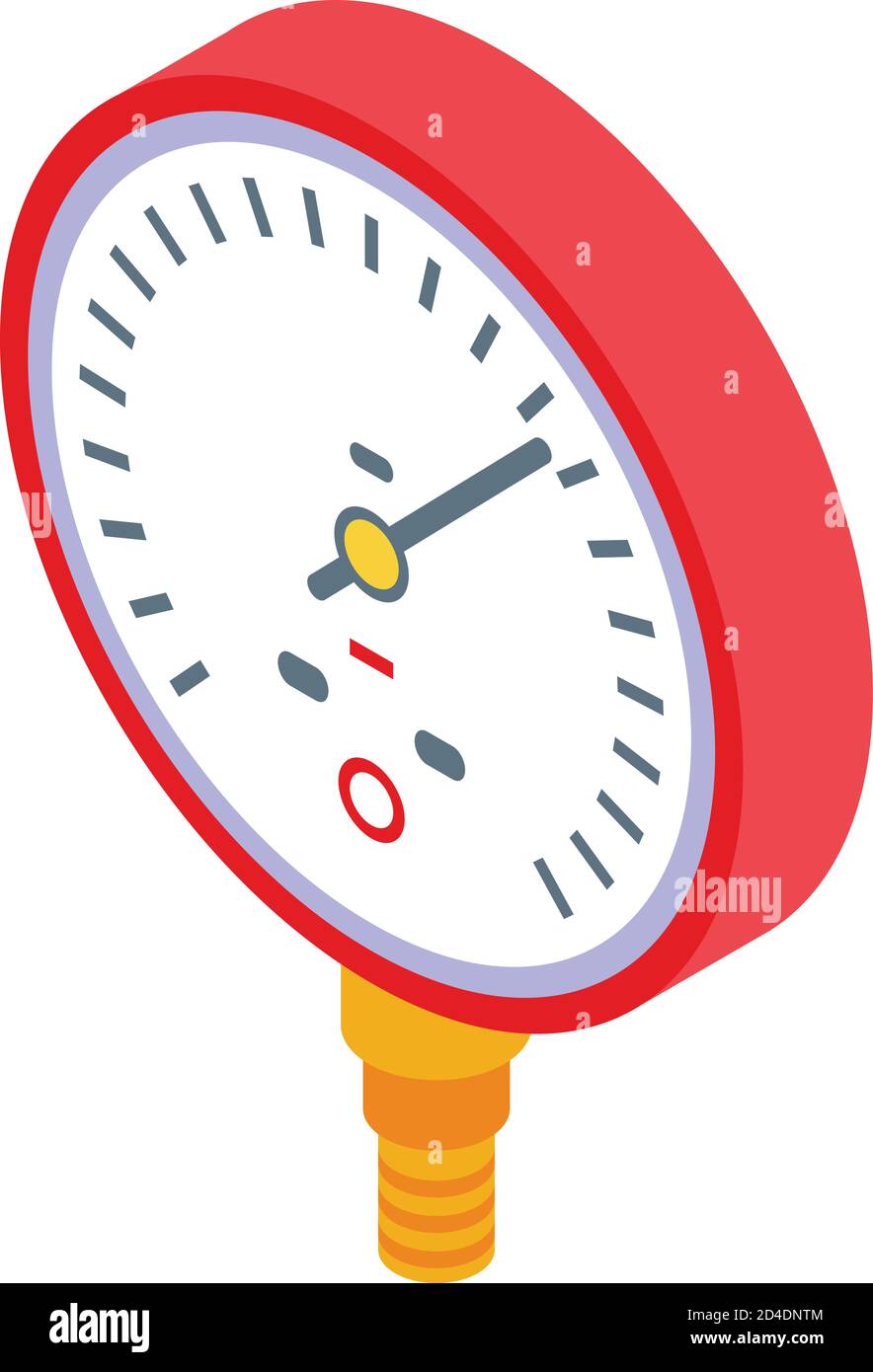 Manometer machine icon, isometric style Stock Vector