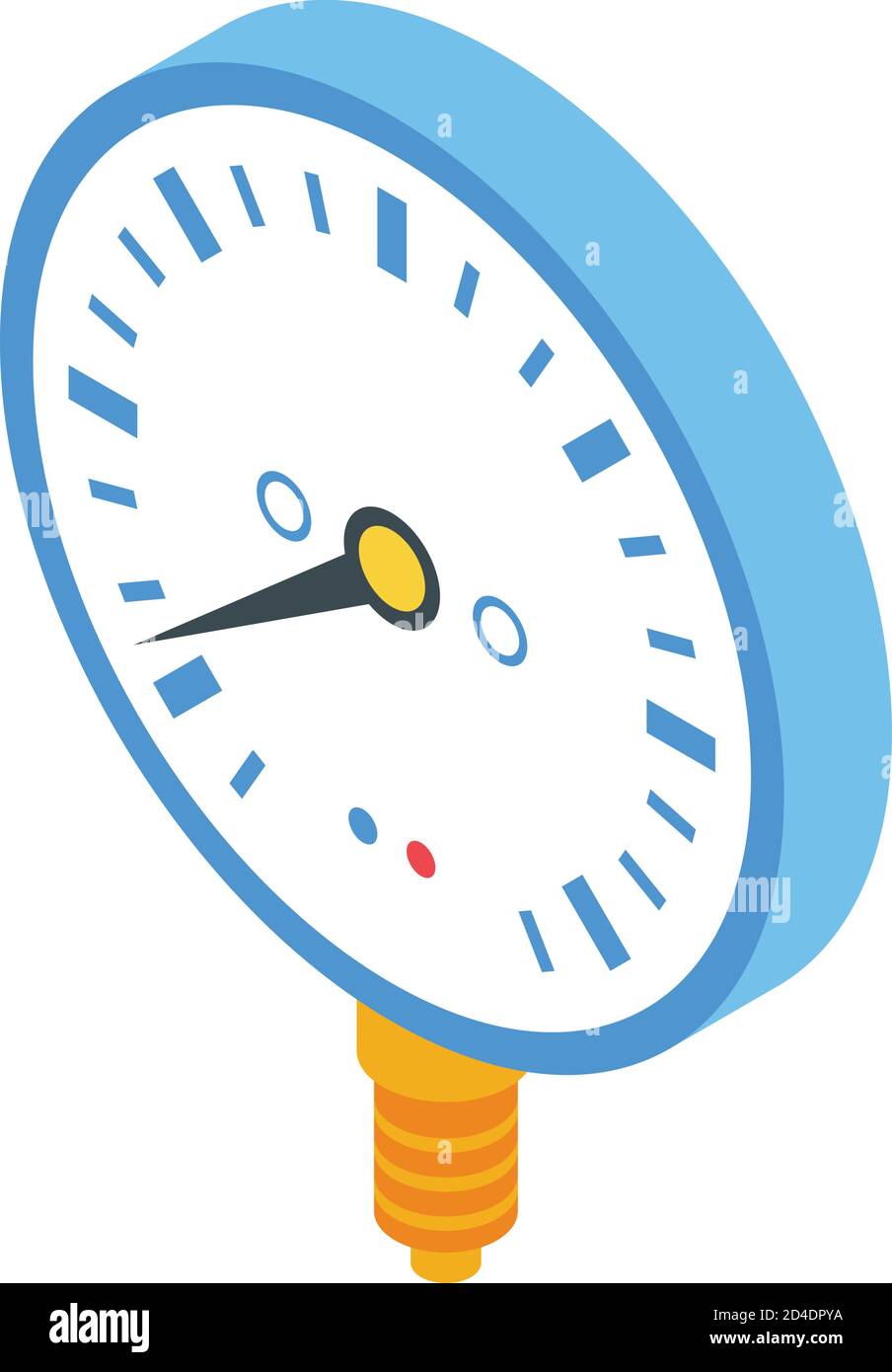 Fuel manometer icon, isometric style Stock Vector