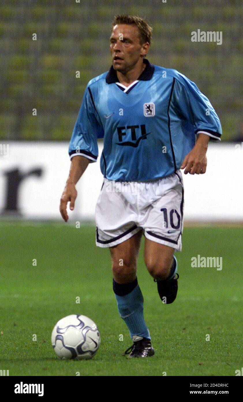 Thomas Haessler of TSV 1860 Munich in action during the second leg
