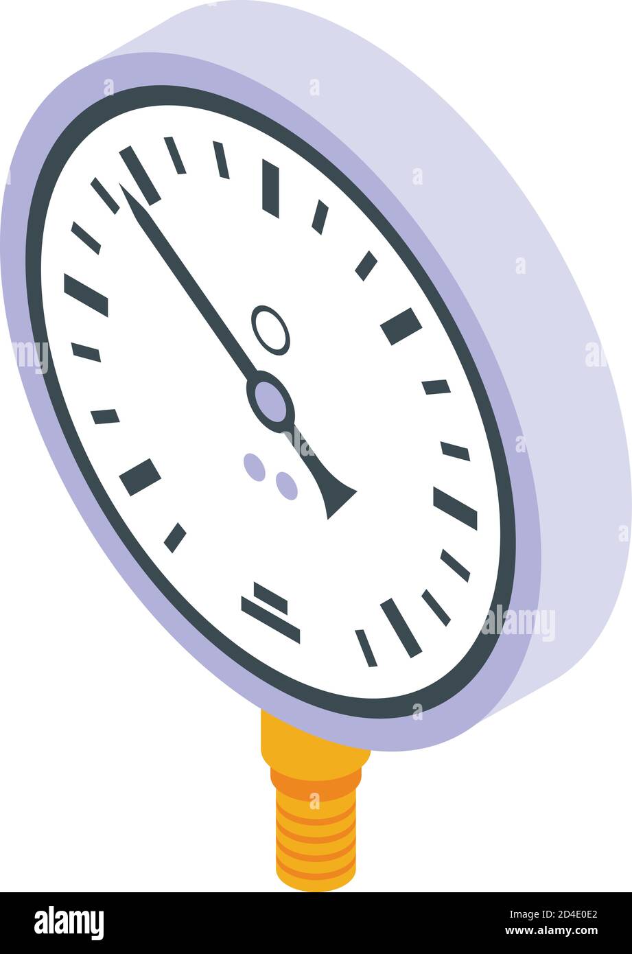 Gas manometer icon, isometric style Stock Vector