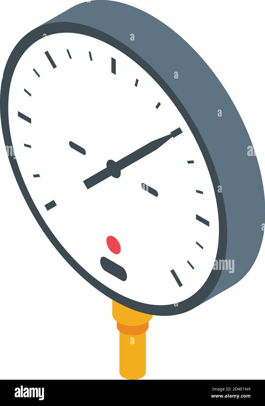Car manometer icon, isometric style Stock Vector