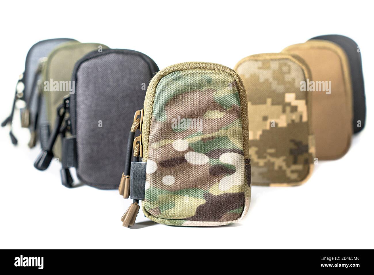 Backpack bag gear protective color khaki, tactical sports equipment isolated on white background