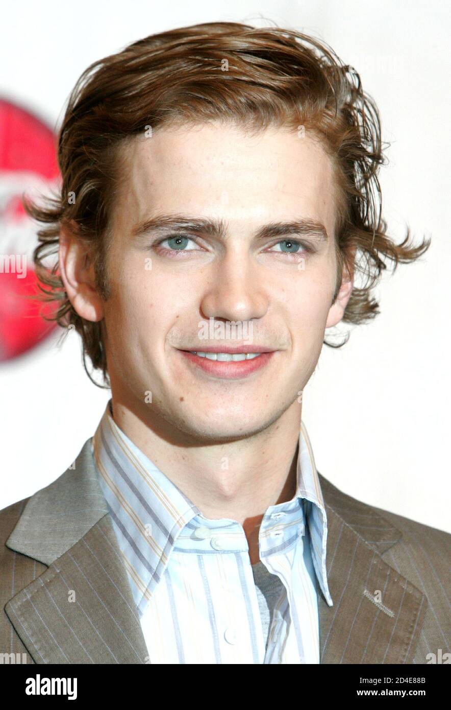 Actor Hayden Christensen arrives at the Paris Las Vegas hotel during ShoWest, the official convention of the National Association of Theatre Owners, March 17, 2005, in Las Vegas, Nevada. Christensen was named Male Star of Tomorrow at ShoWest. Stock Photo