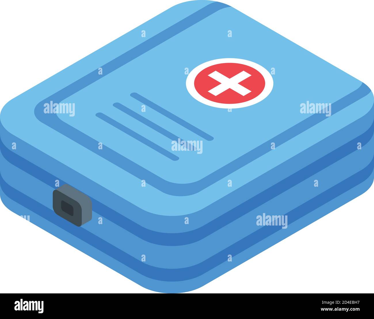 Rescuer first aid kit icon, isometric style Stock Vector Image & Art ...