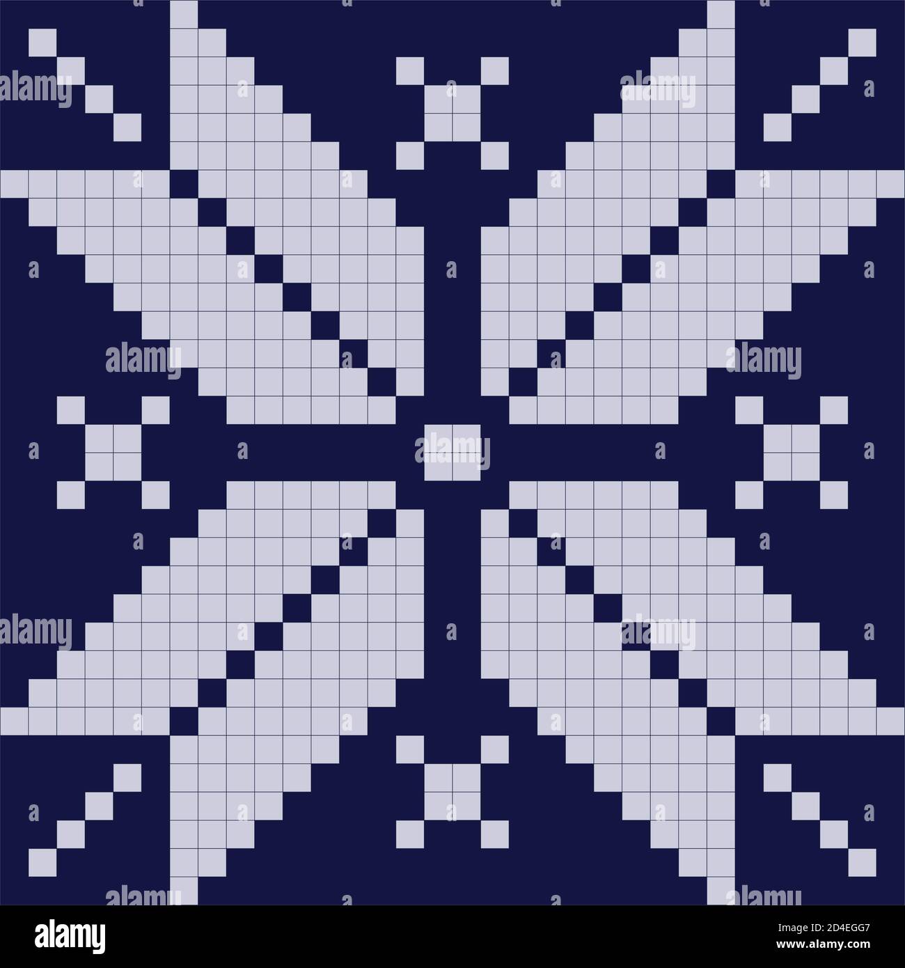 White snowflake on blue background. Vector illustration Stock Vector ...