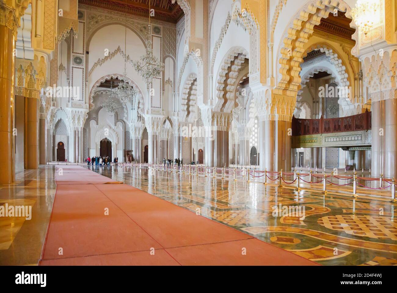 Interior Of Hassan II Mosque In Casablanca Morocco Stock Photo Alamy