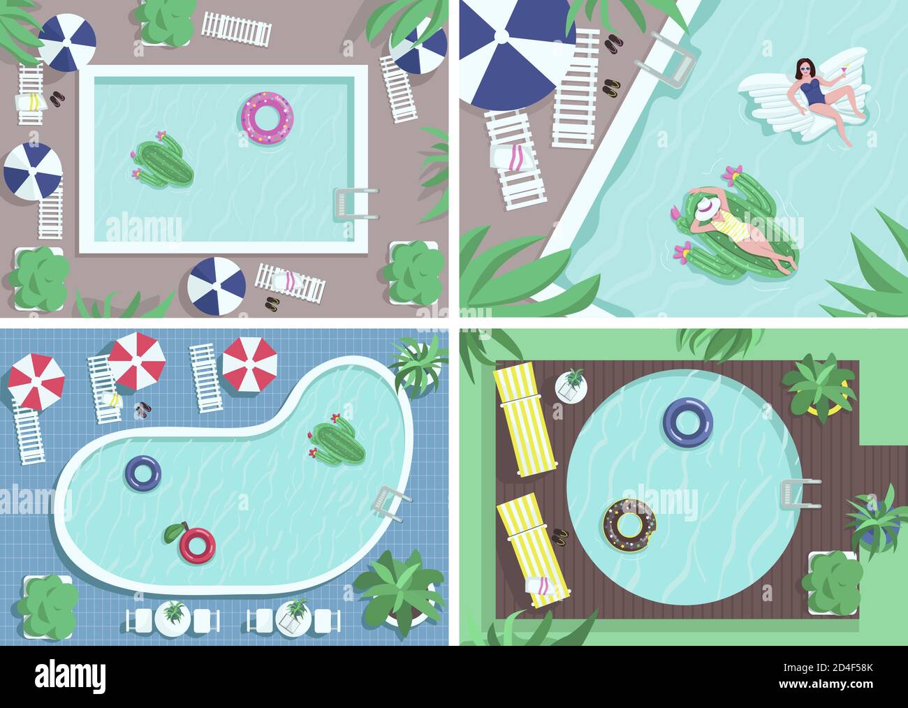 Inflatable chair swimming pool Stock Vector Images - Alamy