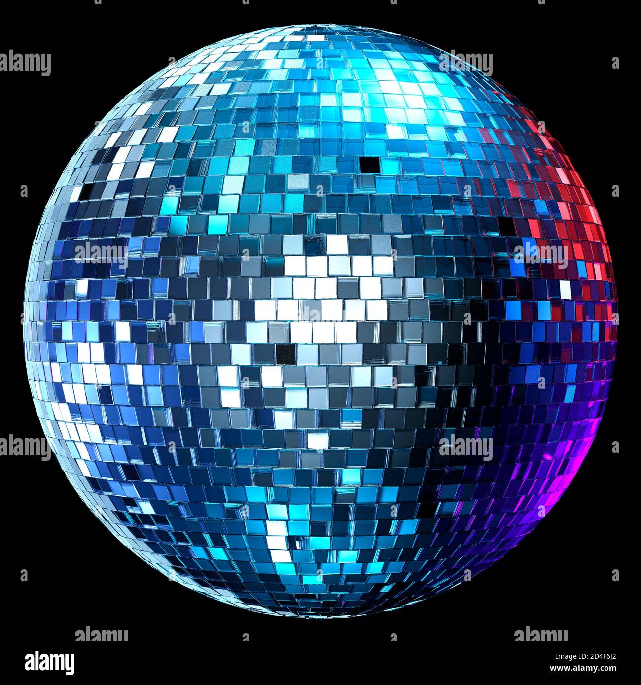 StrictlyStrictly come Dancing Mirrorball Disco ball  Cut out, black background. Nightclub. Nightlife. Stock Photo