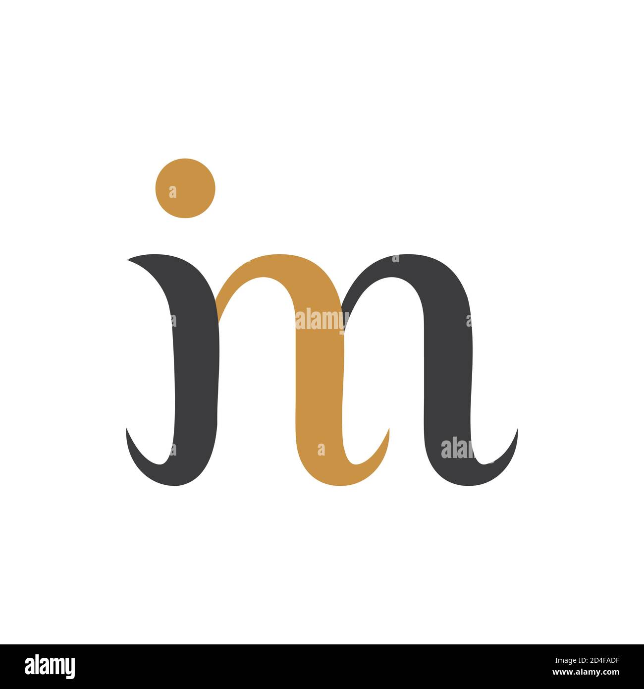 Initial letter jm logo or mj logo vector design template Stock Vector