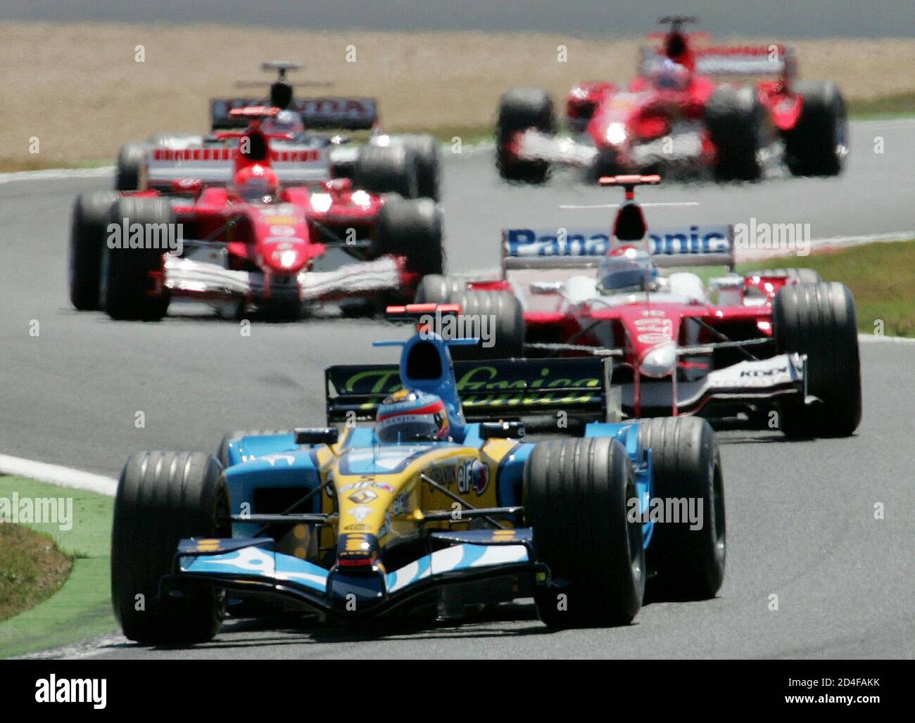 Renault F1 team R 202 grand prix de France 2002 Magny cours ,Signé Jarno Trulli