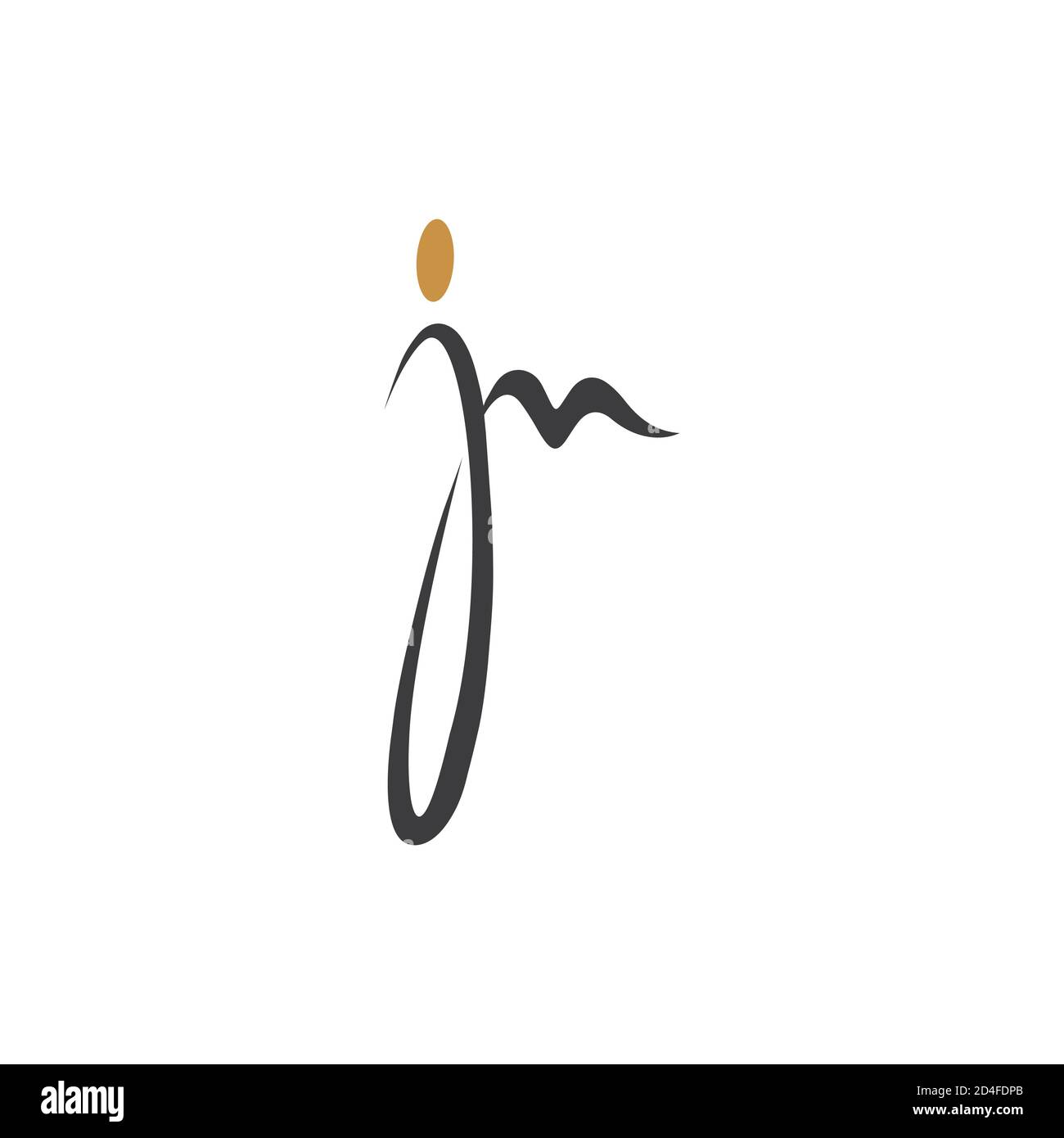 Initial letter jm logo or mj logo vector design template Stock Vector