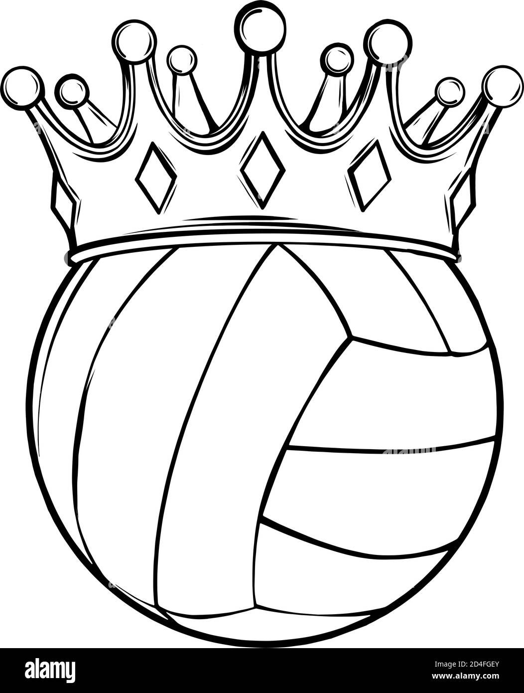 sport Volleyball Ball Vector illustration Drawing art Stock Vector Image &  Art - Alamy