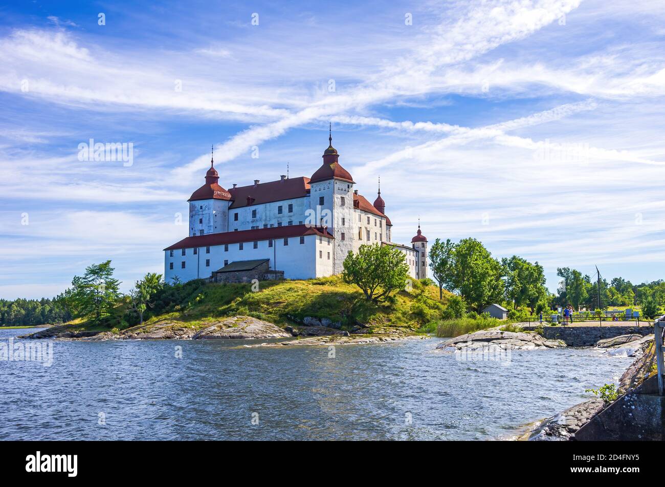 Lidköping, Sweden - August 13, 2015: View of Baroque Läckö Castle on ...