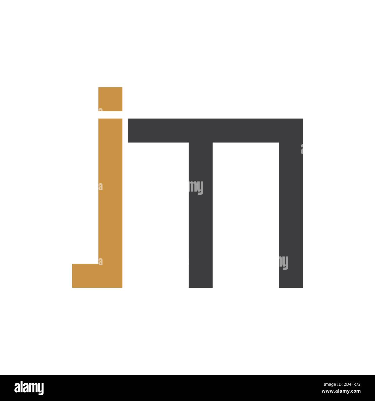 Initial letter jm logo or mj logo vector design template Stock Vector ...