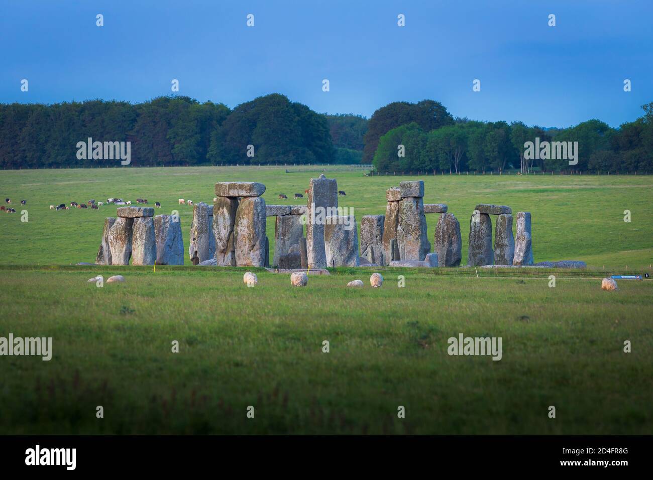 Telephoto image of Stonehenge Stock Photo