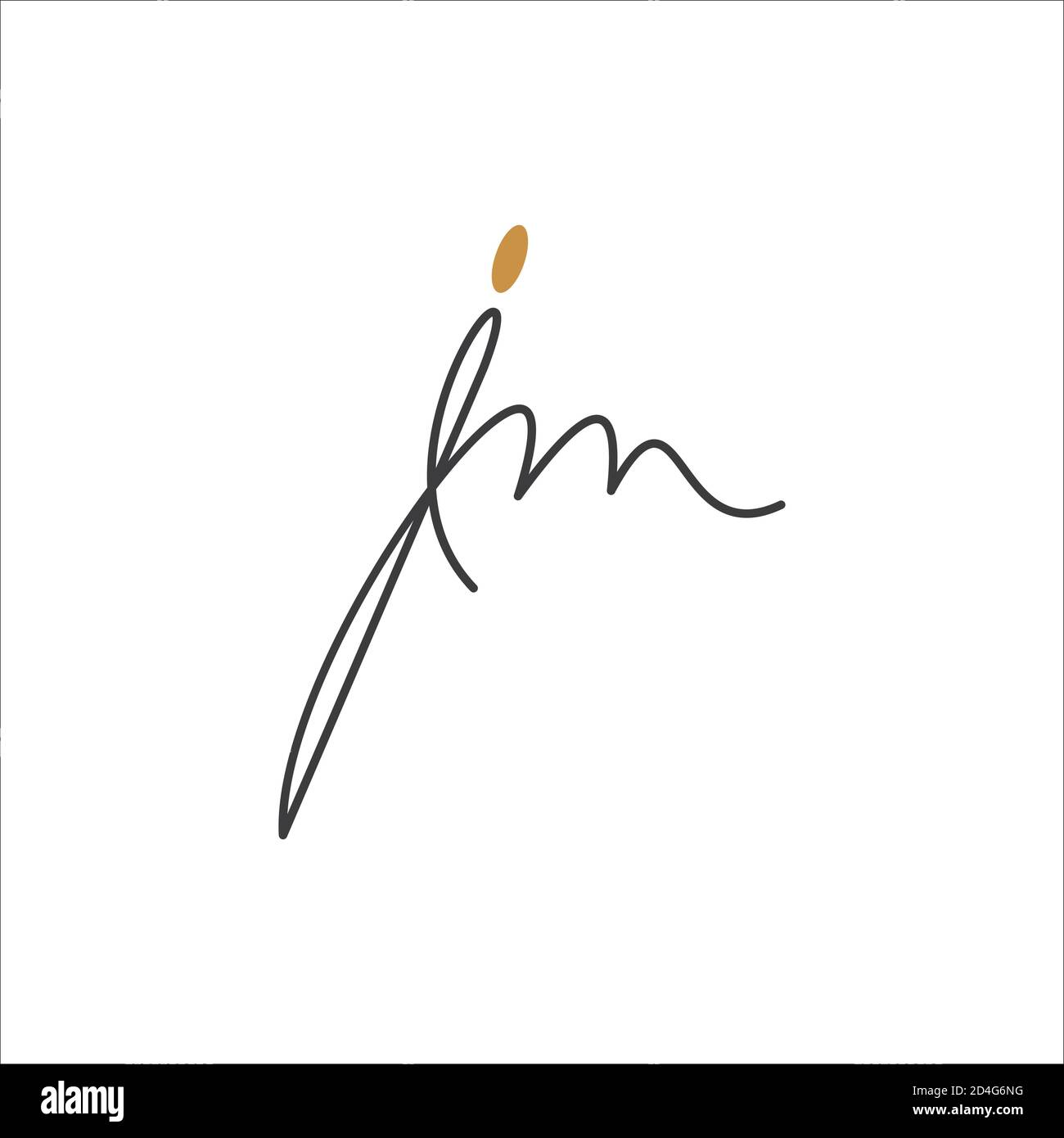 Initial letter jm logo or mj logo vector design template Stock Vector