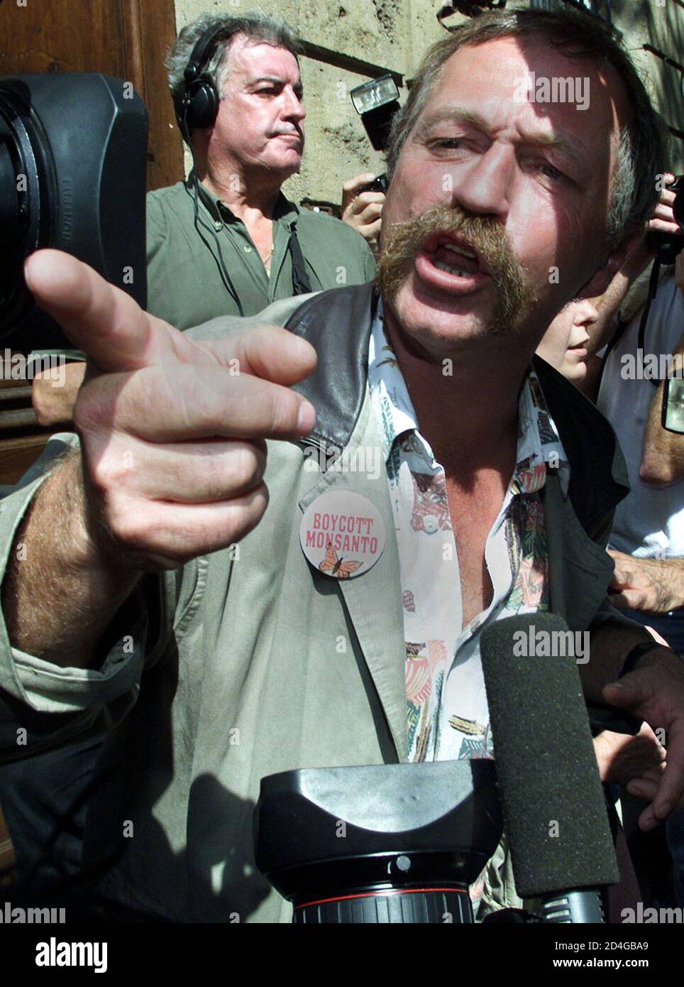 French Farm Workers Union Leader Jose Bove Answers Journalists After He Was Sentenced To Three Months In Prison By The Court Of The French Southern Town Of Millau September 13 00 Bove French Farm Workers Union Leader Jose Bove Answers Journalists After He Was Sentenced To Three Months In Prison By The Court Of The French Southern Town Of Millau September 13 00 Bove