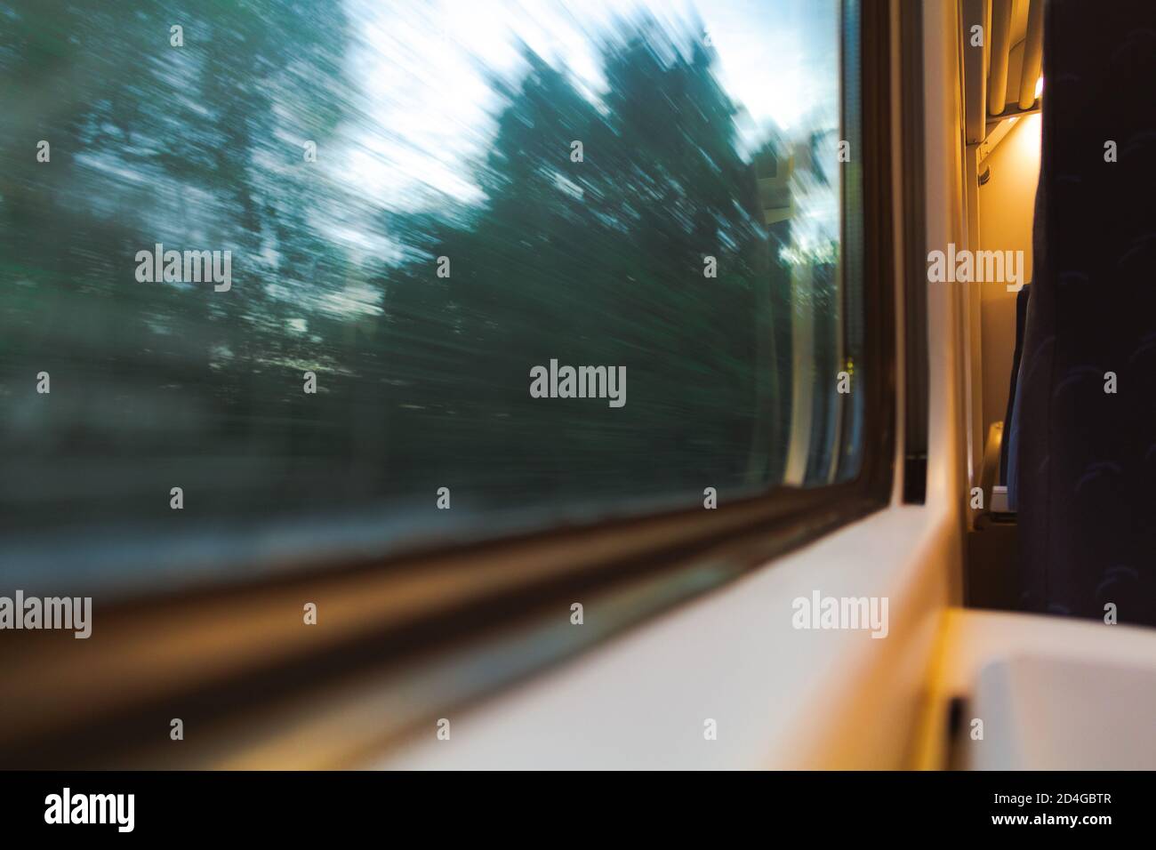 travel on train Stock Photo
