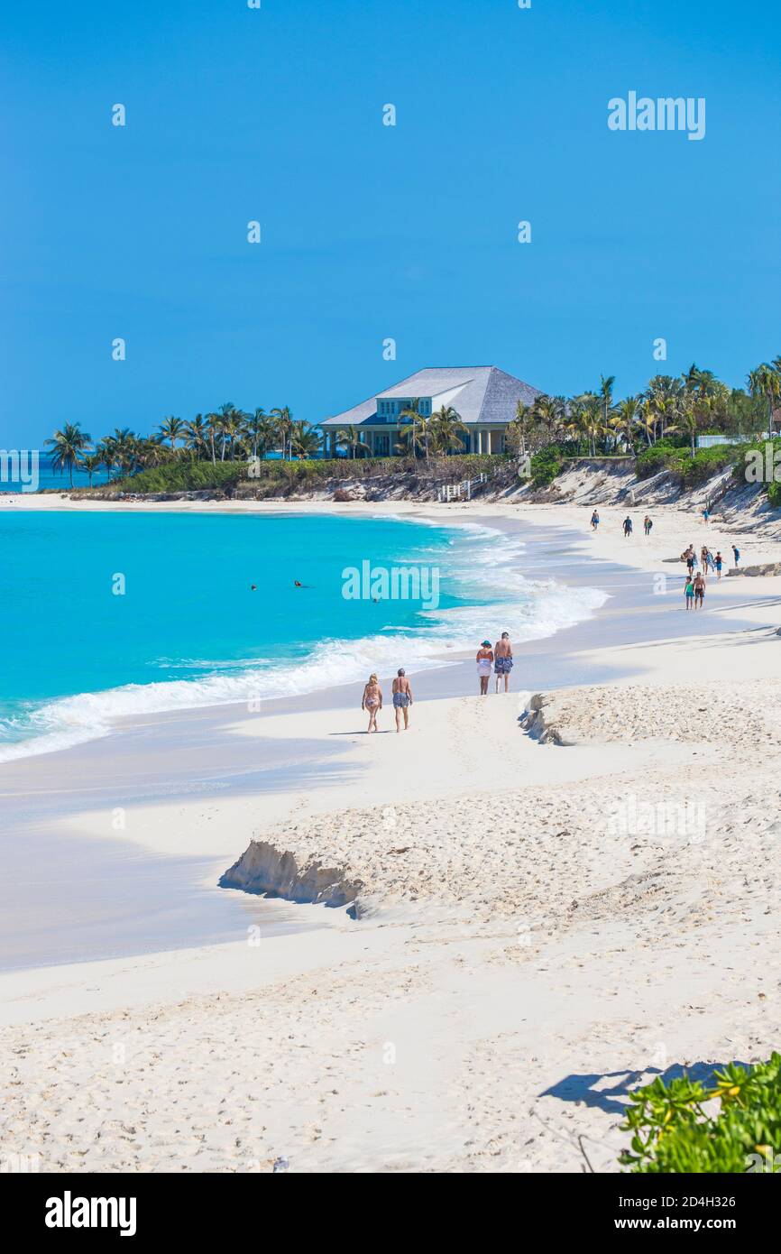 Caribbean, Bahamas, Nassau, Paradise Island, Cabbage beach Stock Photo