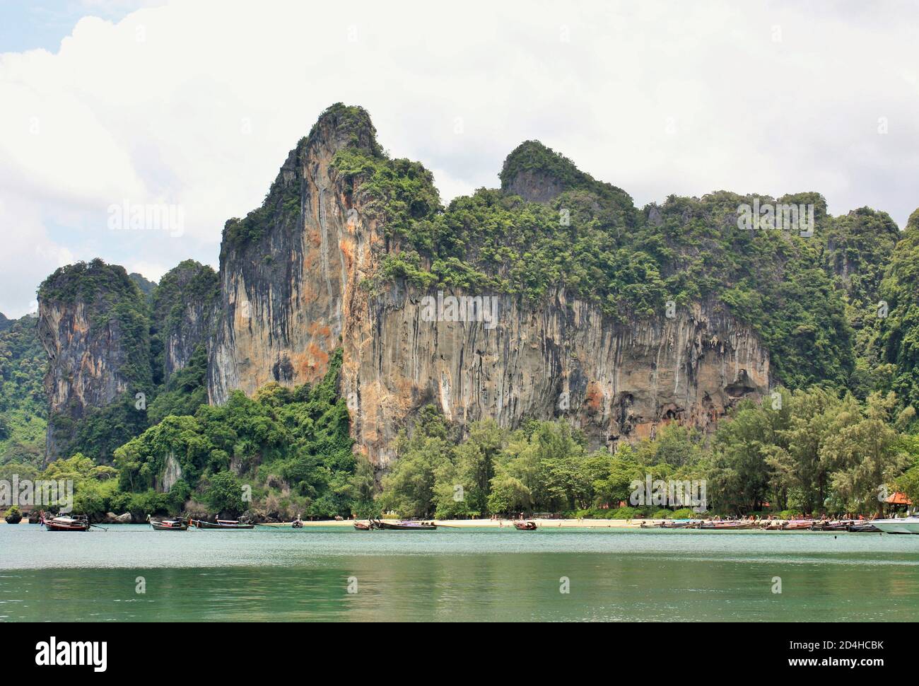 Limestone cliffs and spectacular scenery on Railay Beach