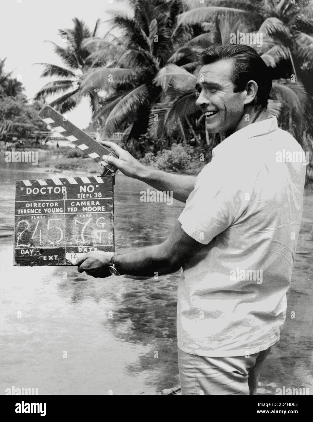 Dr No 1962 James Bond Film Sean Connery Black And White Photo Picture Poster 