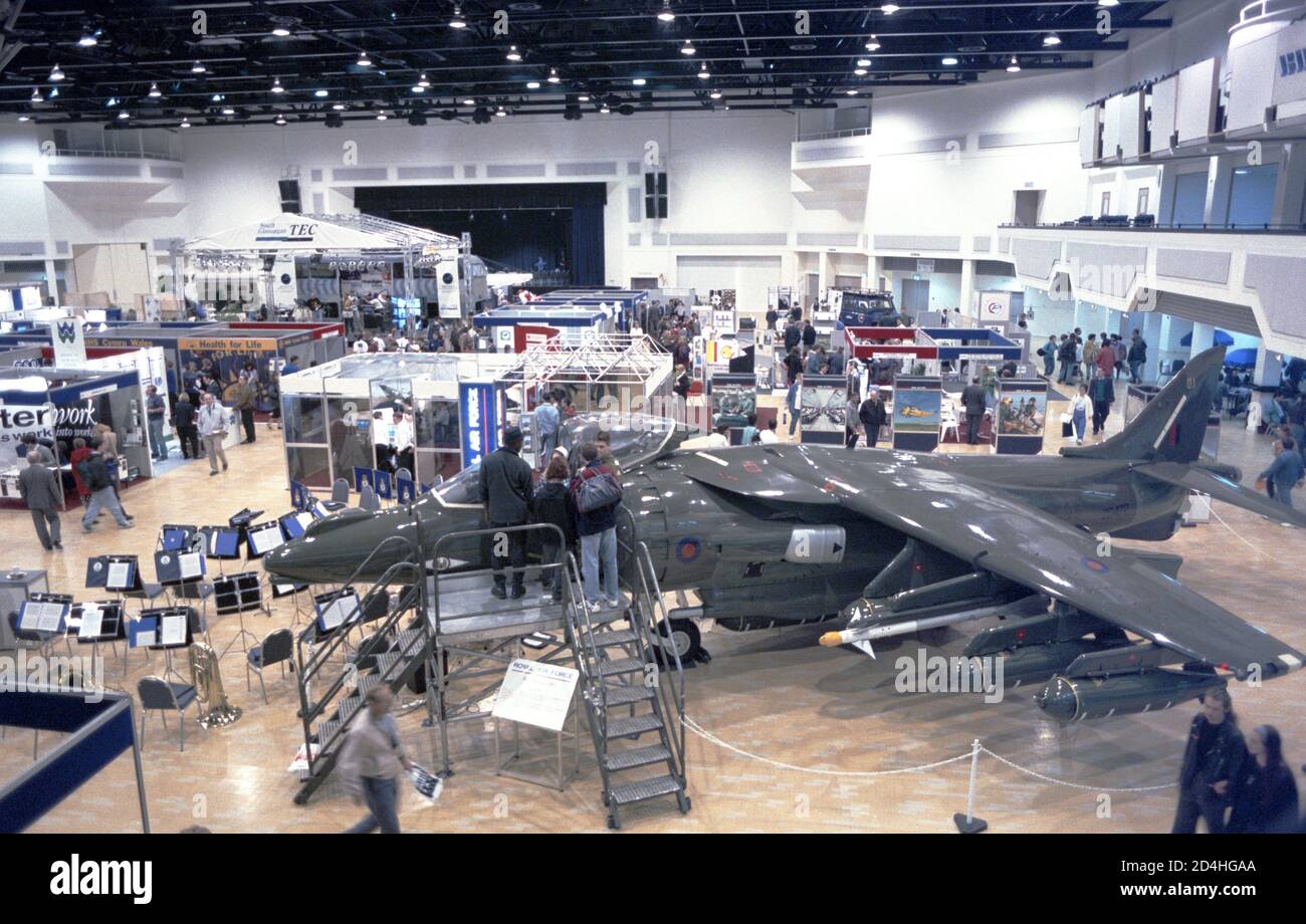 RAF Jet Fighter at Careers Fair Stock Photo Alamy