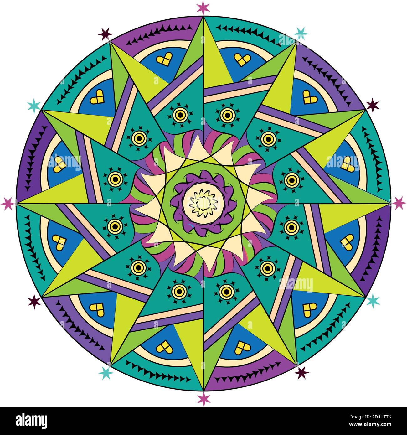 Mandala floral pattern Stock Vector