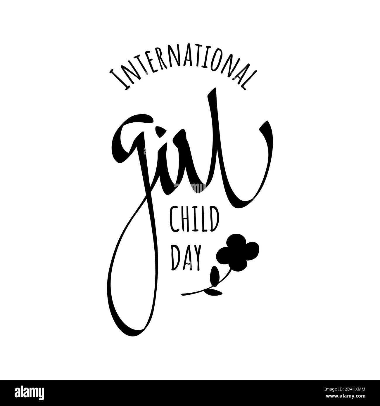 International Girls Day Logo International Women's Day 2024 St
