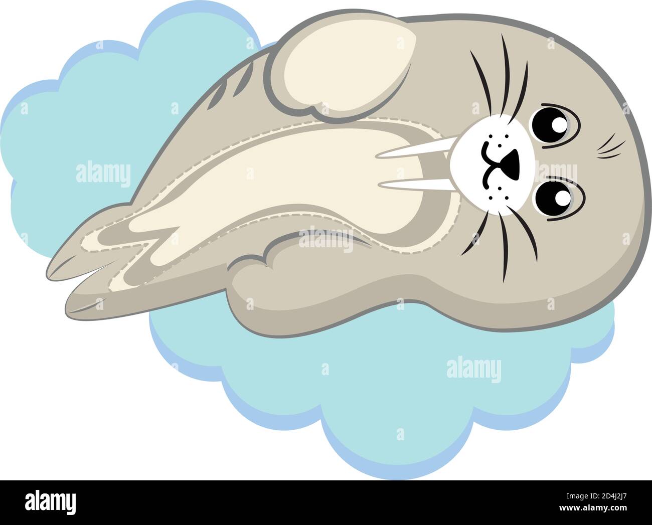 Sea lion kawaii Stock Vector Image & Art - Alamy