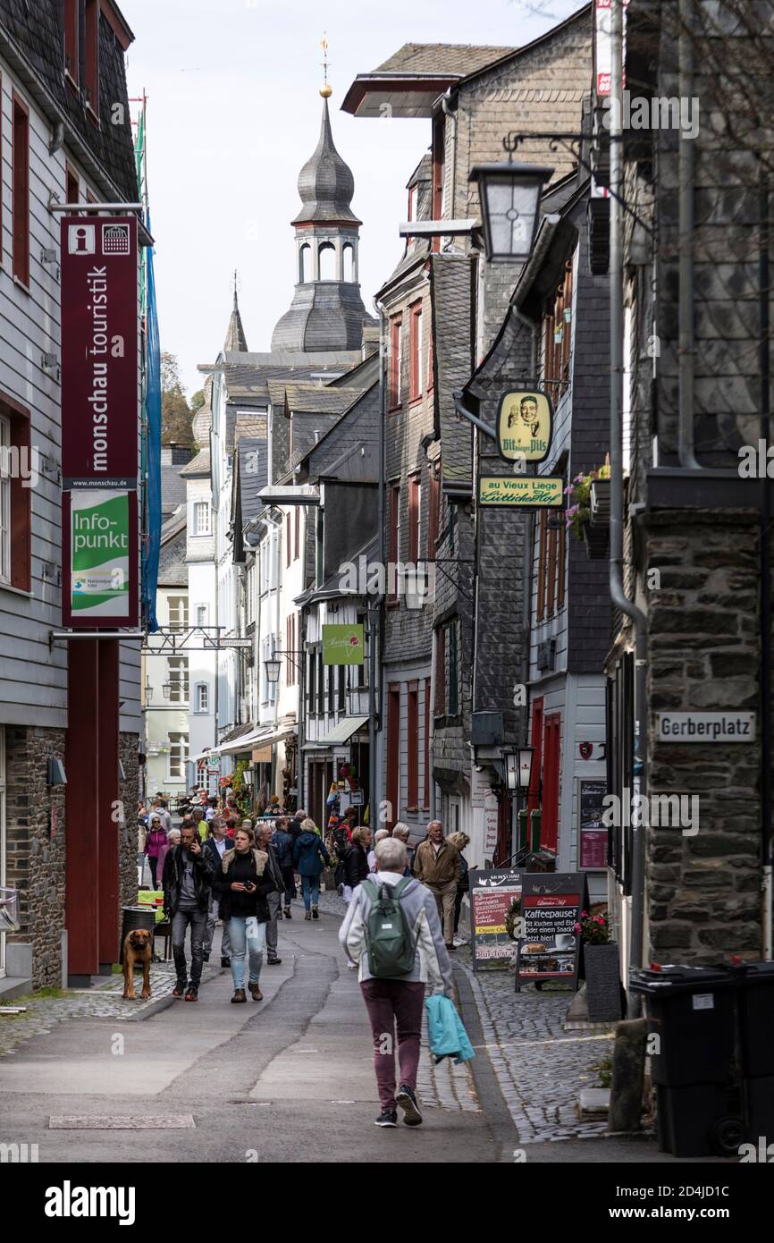 Historic old town Monschau Stock Photo