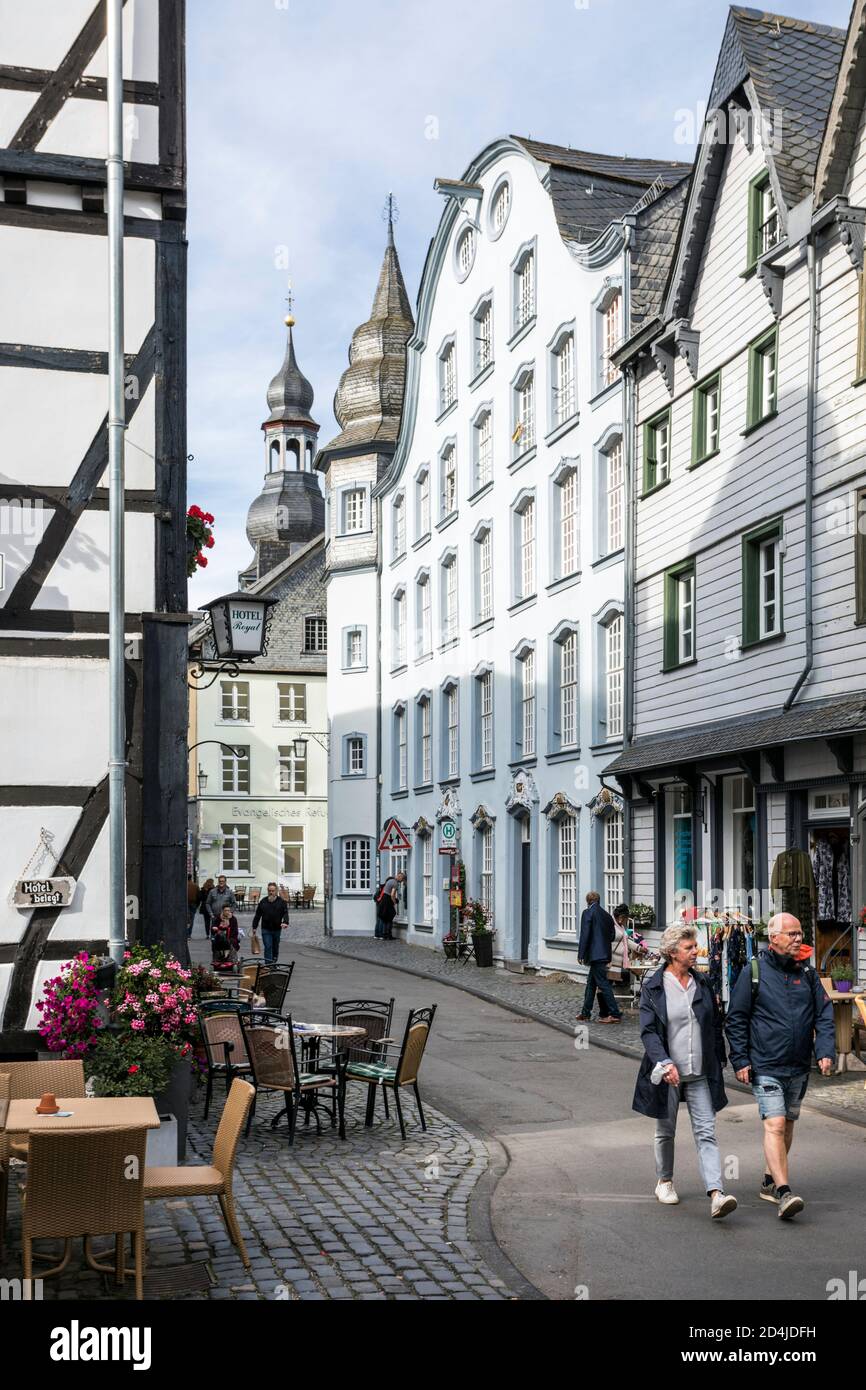 Historic old town Monschau Stock Photo
