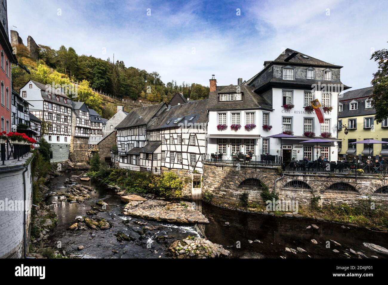 Historic old town Monschau Stock Photo