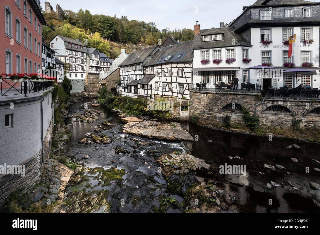 Historic old town Monschau Stock Photo