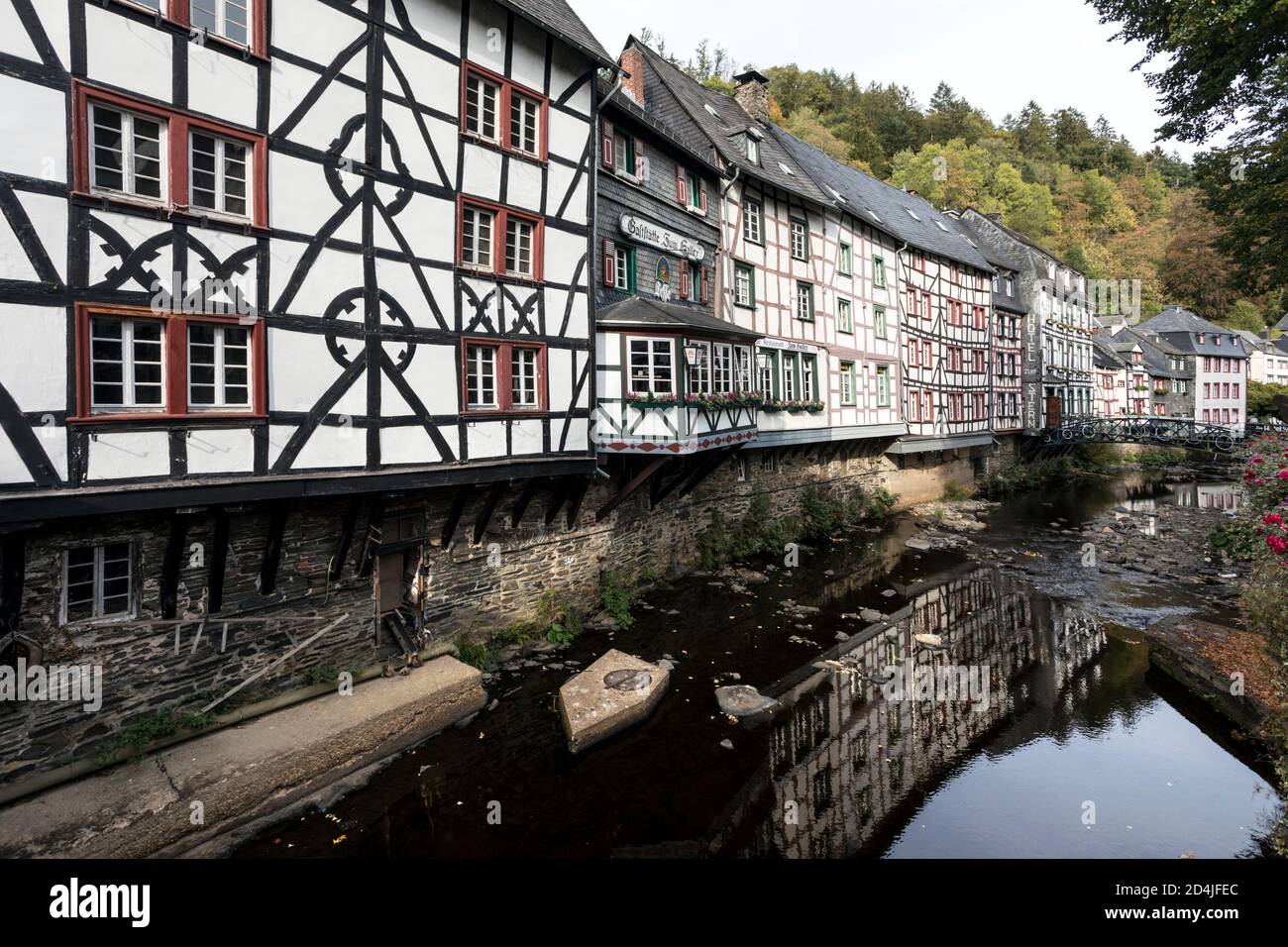 Historic old town Monschau Stock Photo